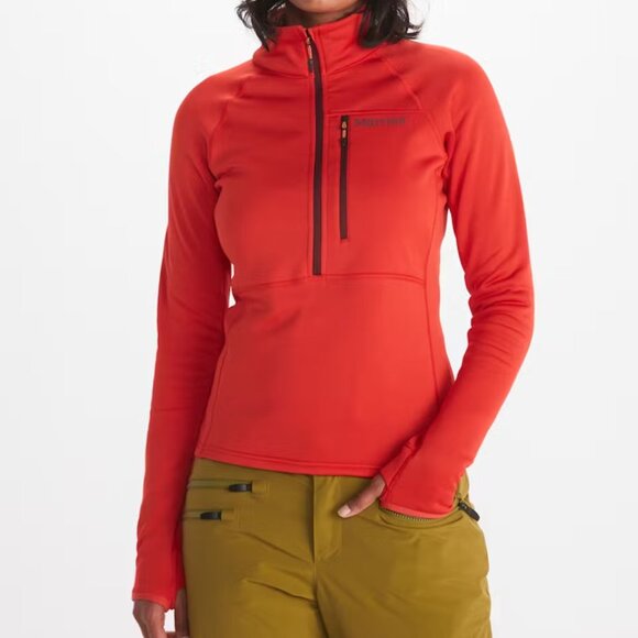 Marmot Women's Olden Polartec Cairo (Orange) Jacket 1/2 Zip Size XL - Picture 1 of 10